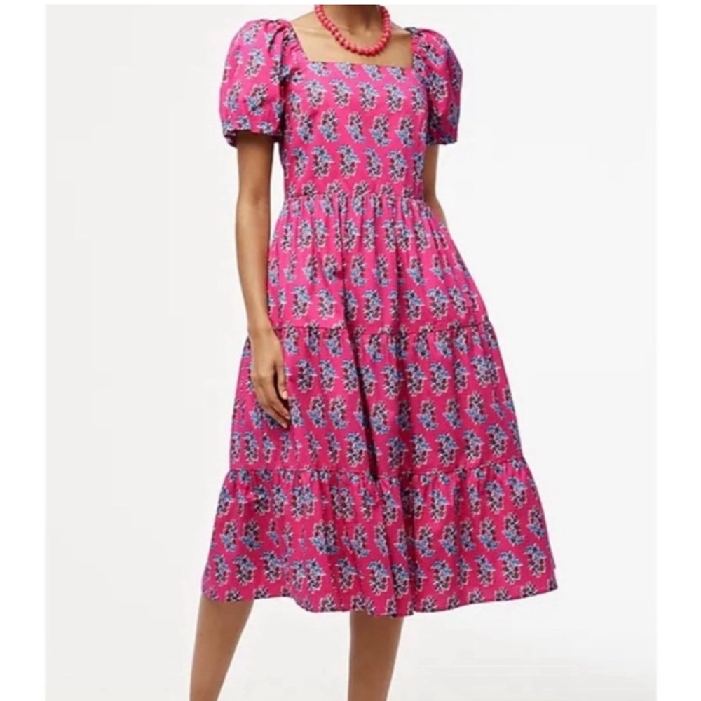 Jcrew midi dress with sleeves